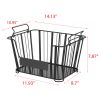 Oceanstar 3-Tier Metal Wire Storage Basket Stand with Removable Baskets – Black