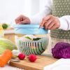 Chopper Vegetable Salad Cutter Cutting Bowl Cut Fruit Multi-function Kitchen Strainer Filter Gadgets Kitchen Items