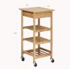 Oceanstar Bamboo Kitchen Trolley