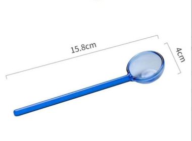 Creative Stained Glass Coffee Spoon (Option: 15.8cm-Blue)