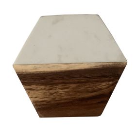 Creative Marble Cup Heat Shielding Pad (Option: Hexagonal Fifth white)