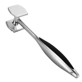 Kitchen Tools Tendon Breaking Hammer Steak Hammer (Color: Silver & Black)