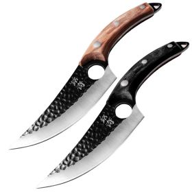 Forged Small Kitchen Boning Knife (style: Black and Brown)