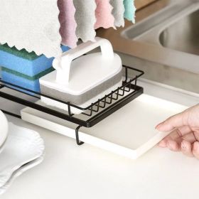 Disassembly and assembly of cloth rack, countertop sink, drainage, debris sorting rack, kitchen supplies, small item storage rack (Color: as picture)