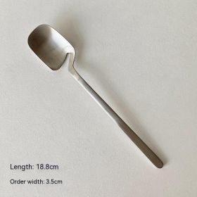 Creative Knife Fork And Spoon Alloy Good Looking Simple Tableware (Option: Main Meal Spoon)