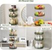 Rotating Makeup Organizer Acrylic Perfume Organizer Clear Skincare Organizer Cosmetics Organizer for Vanity Countertop