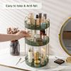 Rotating Makeup Organizer Acrylic Perfume Organizer Clear Skincare Organizer Cosmetics Organizer for Vanity Countertop