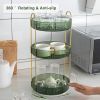 Rotating Makeup Organizer Acrylic Perfume Organizer Clear Skincare Organizer Cosmetics Organizer for Vanity Countertop