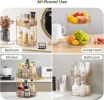 Rotating Makeup Organizer Acrylic Perfume Organizer Clear Skincare Organizer Cosmetics Organizer for Vanity Countertop